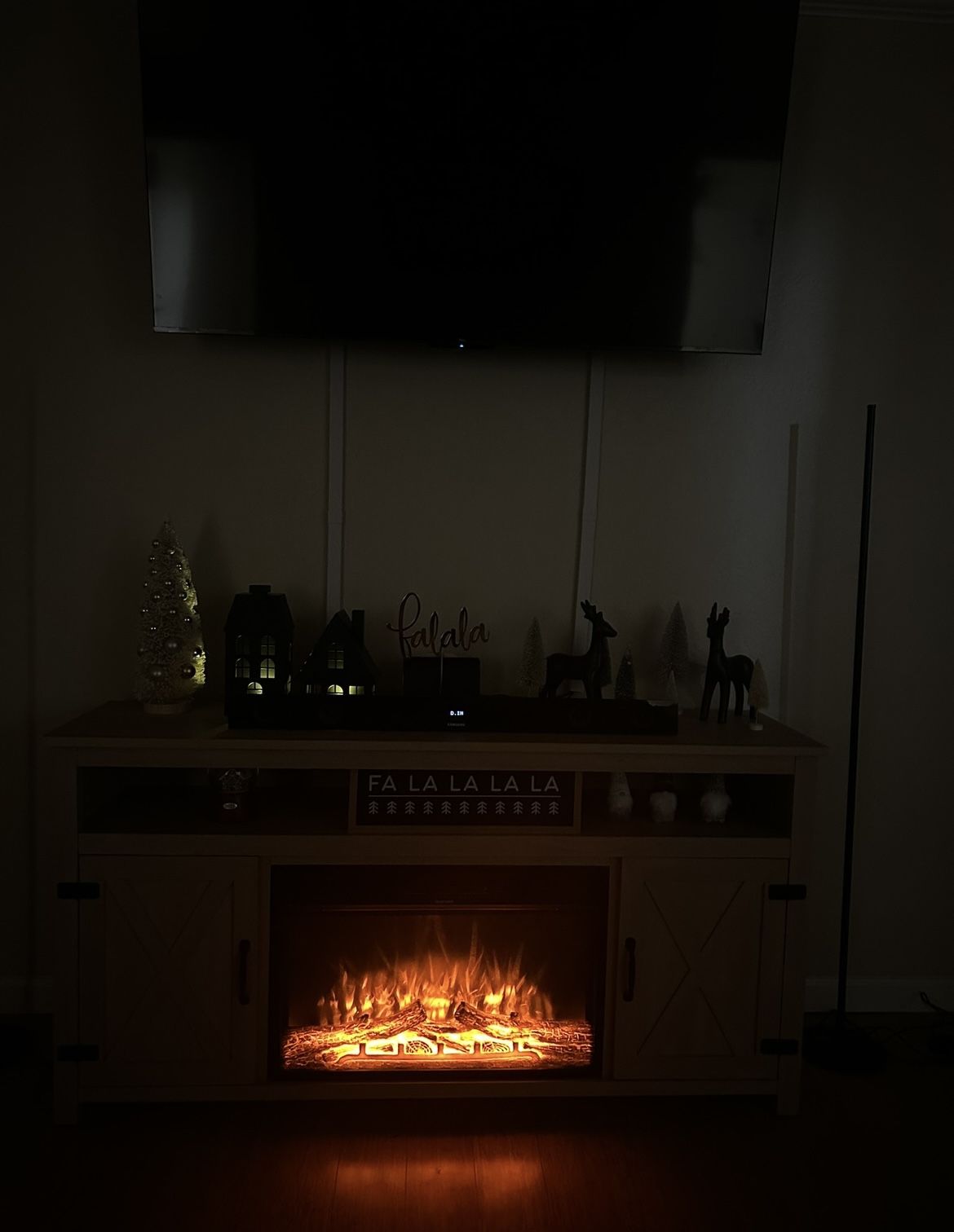 TV Stand with fireplace