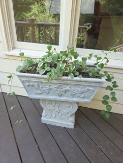 Flower planter for herbs or flowers  with limestone stand
