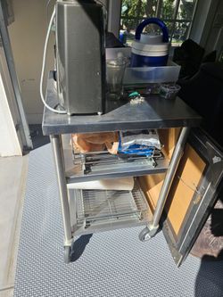 Stainless steel rolling cart