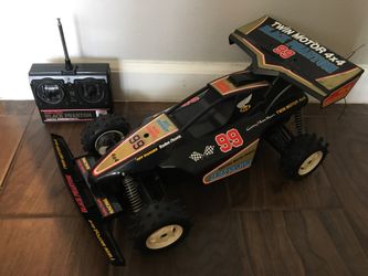 Radio Shack Black Phantom 4x4 twin motor RC Buggy Vintage toy
