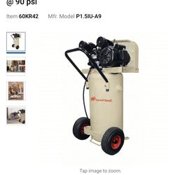 Ingersoll Rand Air Compressor 600 Tools OBO 