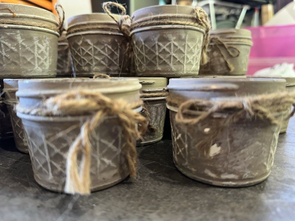 44 rustic mason jar votive candle/light holders