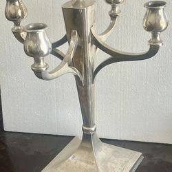 Sterling Modern Candelabra 14”