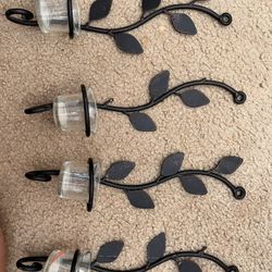 4 Wall Candle Holders
