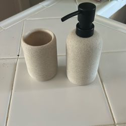Soap Dispenser & Toothbrush Holder 