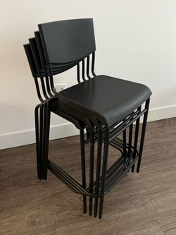 6 Bar stools Ikea Stig