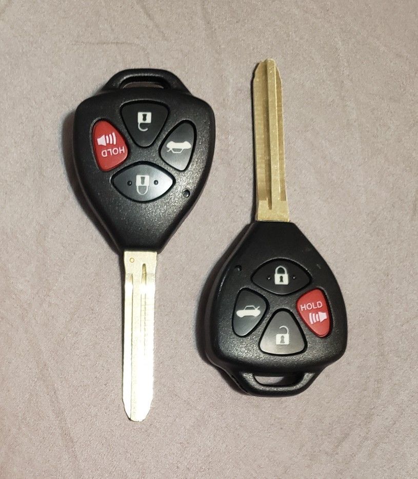 Toyota 07-11 Camry 09-10 Corolla New Uncut 4-Button Key Blank Type "O"