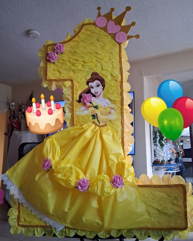 Princess Belle Pinata/made Custom 