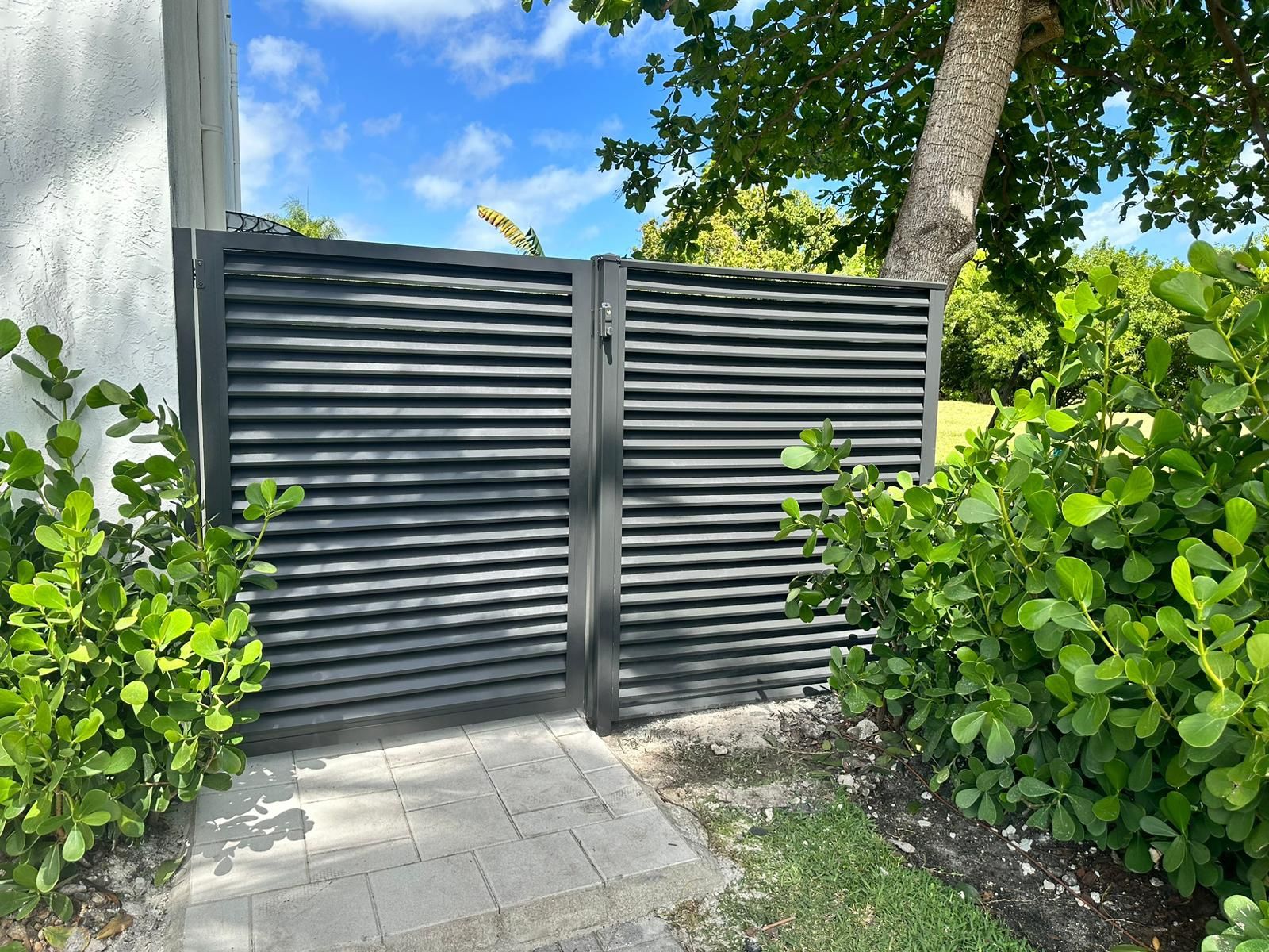 Fence De Aluminio Diseño Horizontal