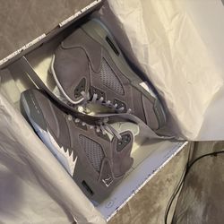 Jordan 5 wolf greys Size 10