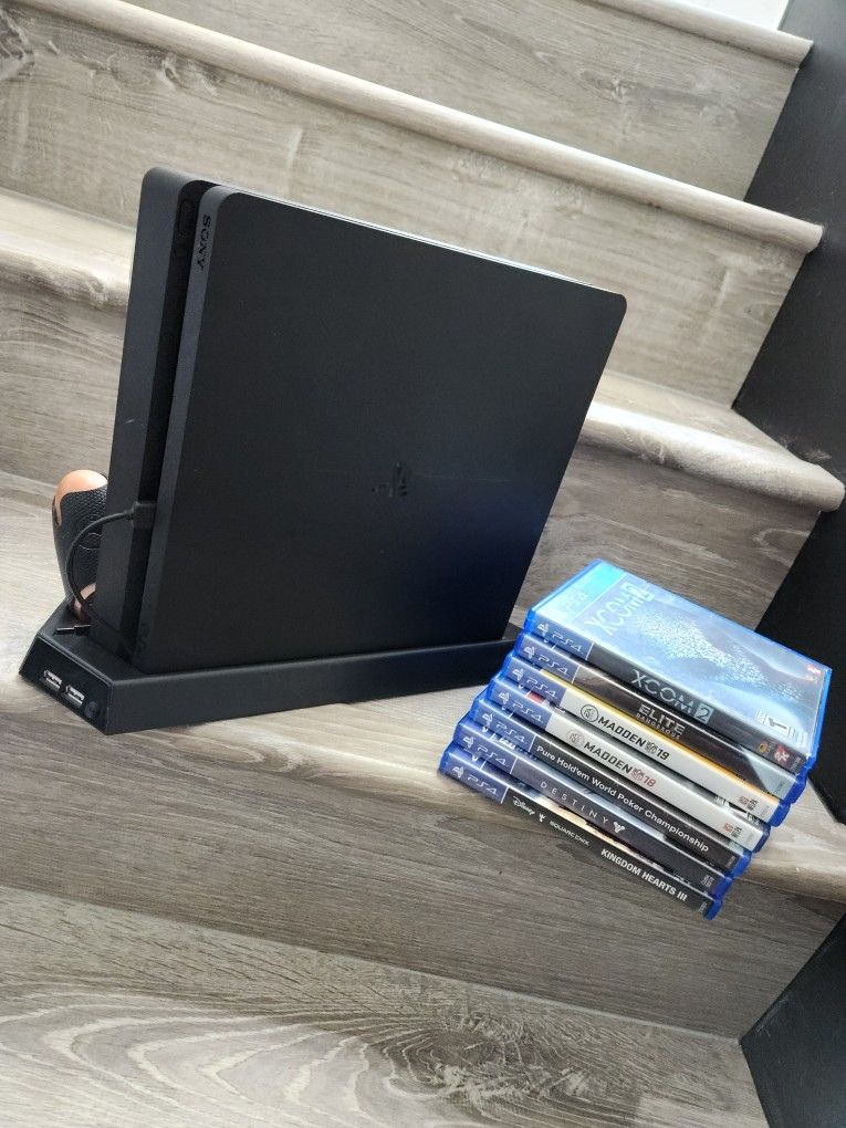 Sony PlayStation 4 Slim 1TB Gaming Console, Black, CUH-2115B