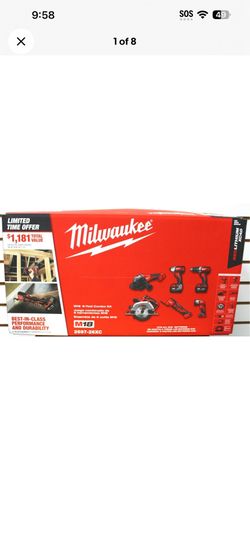 Milwaukee M18 2697-26XC 18V Cordless 6-Tool Combo Kit NEW - Open Box -