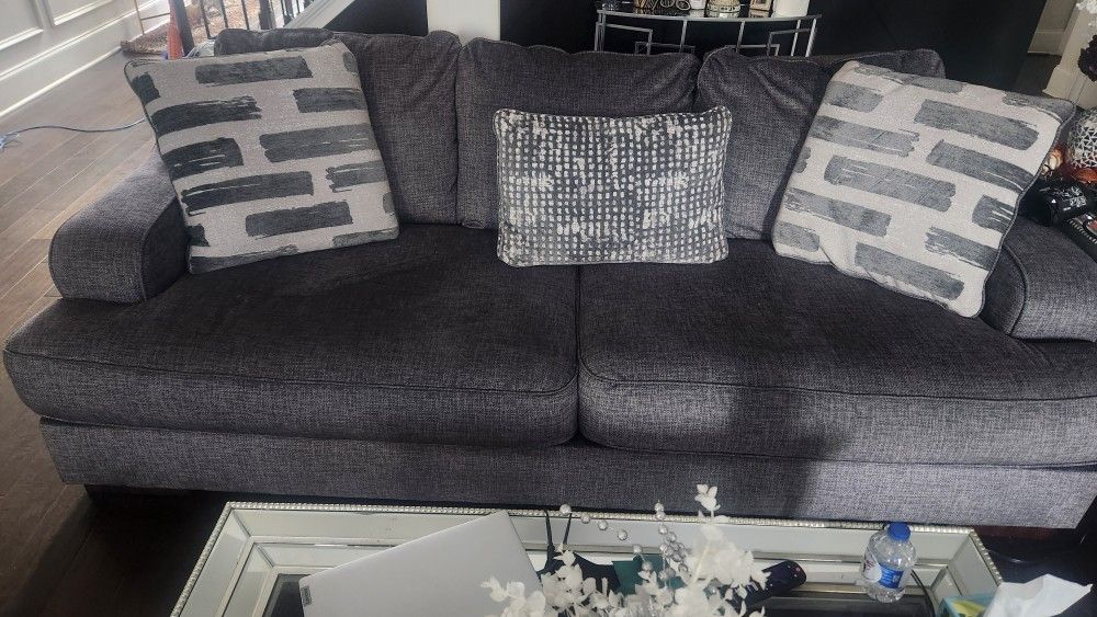 Gray Sofa And Loveseat