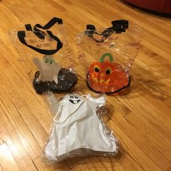 3 Halloween Trick Or Treat Bags , Can Hold A Huge Amount Of Goodies. 2 Are From Old Navy. All 3 For $8