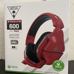 Turtle Beach Stealth 600 Gen 2 MAX Wireless Gaming Headset for Xbox Series X|S/Xbox One/PlayStation 4/5/Nintendo Switch/PC - Midnight Red