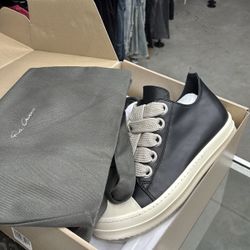 RICK OWENS Black Jumbolace Low