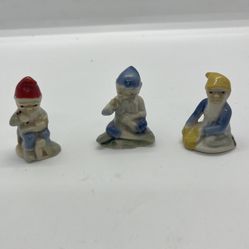 Wade Whimsies “Lucky Fairy Folk” (or Leprechauns) Irish Figurines (Set of Three) REDUCED to JUST $20!
