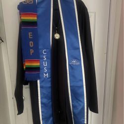 Csusm Gown & Masters Hood 