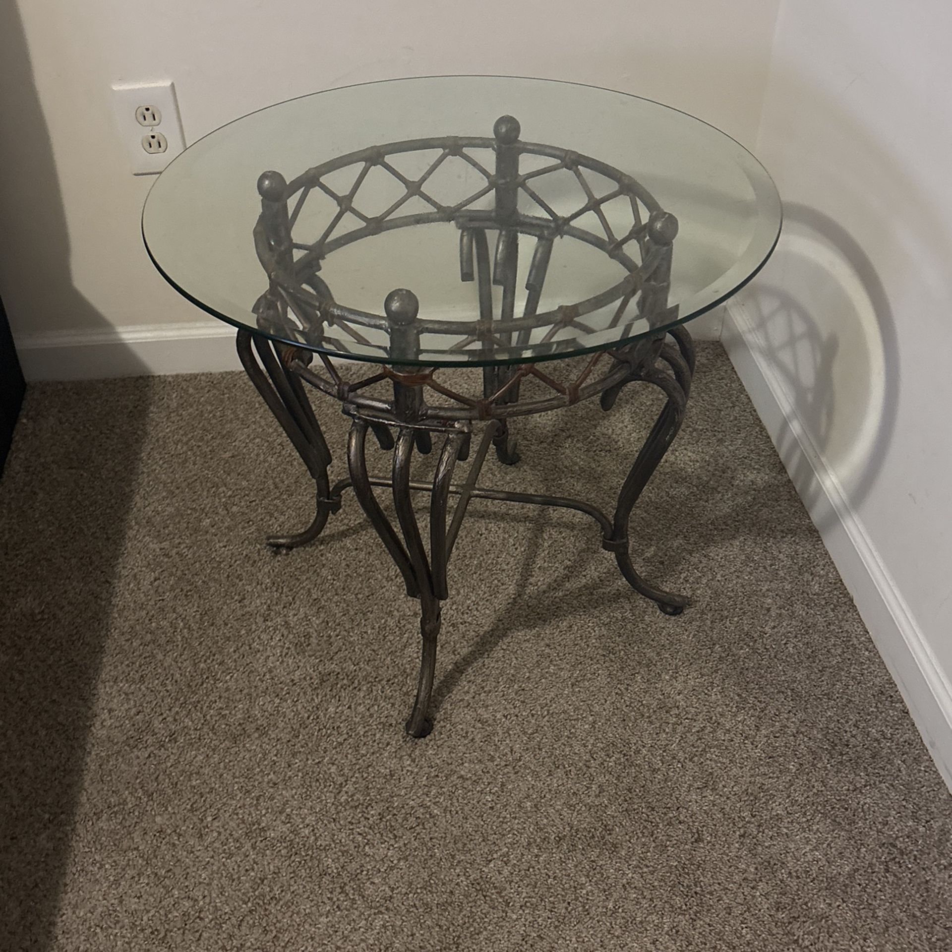 Two Rod Iron End Tables
