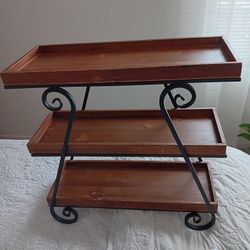 Rustic 3-Tier Wall Shelf — Farmhouse Bookcase Vibes 📚✨