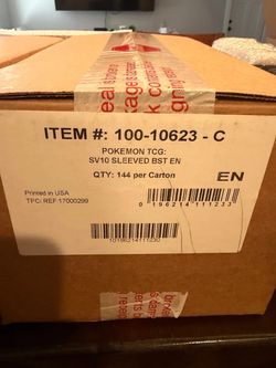 Pokémon TCG destined rivals Sleeved Booster Case 144ct