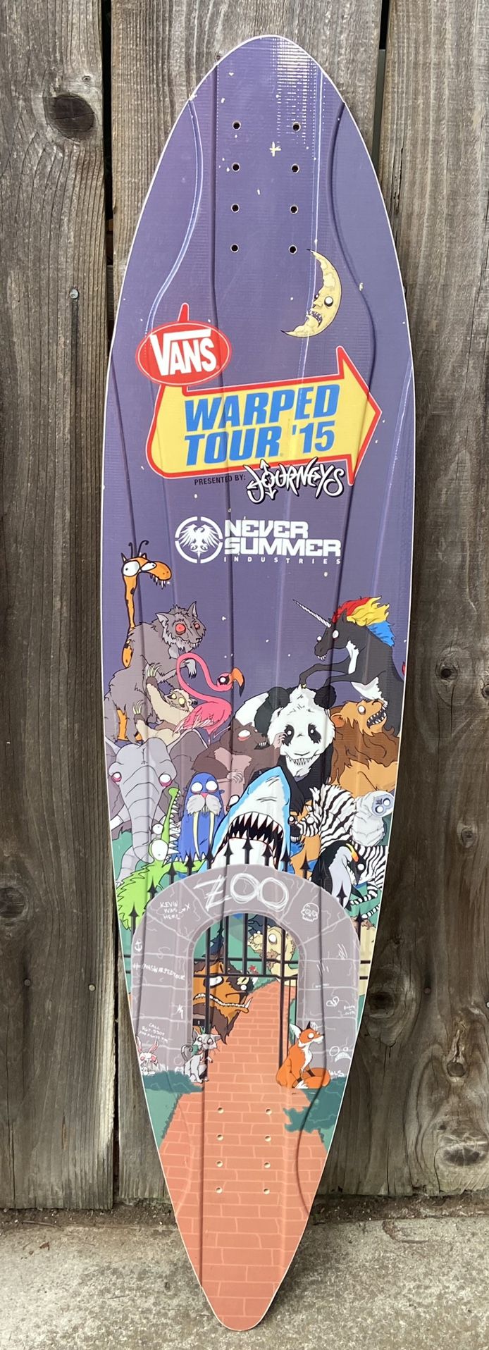 Vans Warped Tour 2015 Promo Longboard / Skateboard Deck