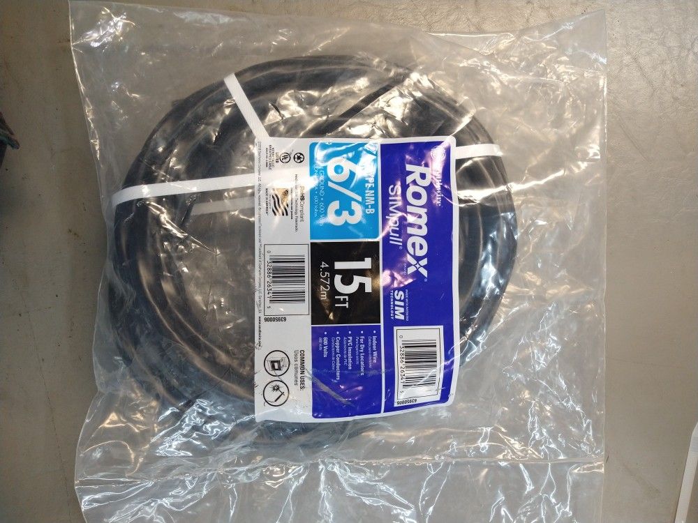 Electric 6/3 Wire With Ground 