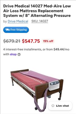 Med aire 8" alternating pressure mattress
