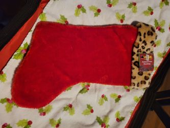 Animal Print Christmas Stocking