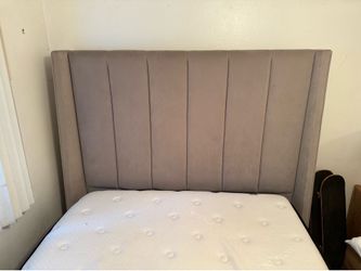 Queen bed with frame