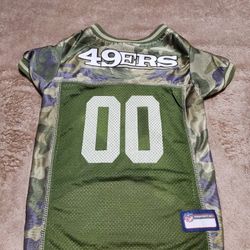 GUC Camo 49ers Dog Jersey size Large