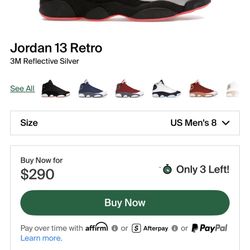 Air Jordan 13 retro Premium 3M Size 8