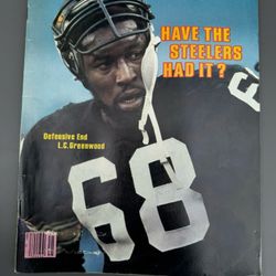 November 10, 1980 Sports Illustrated  L.C. Greenwood  Pittsburgh Steelers