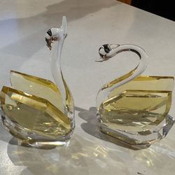 Crystal Swans - Set Of Two 