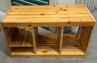 Ikea Solid Pine Wood Storage Bench or Console Table