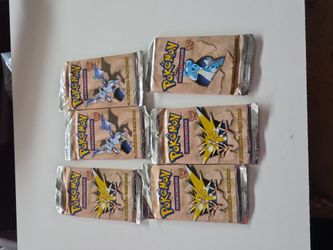 1999 sealed Pokémon Fossil Set Booster Packs x6