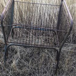 Large Antique Metal Basket