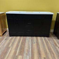 🔥 60” Slim Double Sink Vanity – Modern Luxury Design 🔥