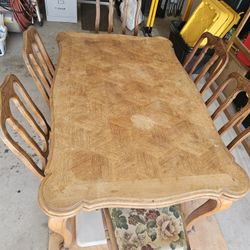 1920's Oak Kitchen Table and Chairs