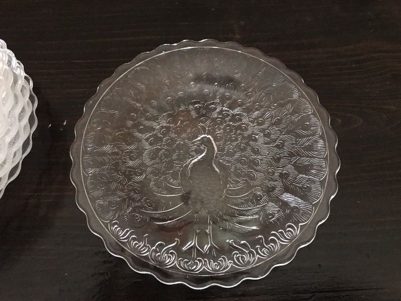 Vintage Glass Dessert Plates (See Other Items)