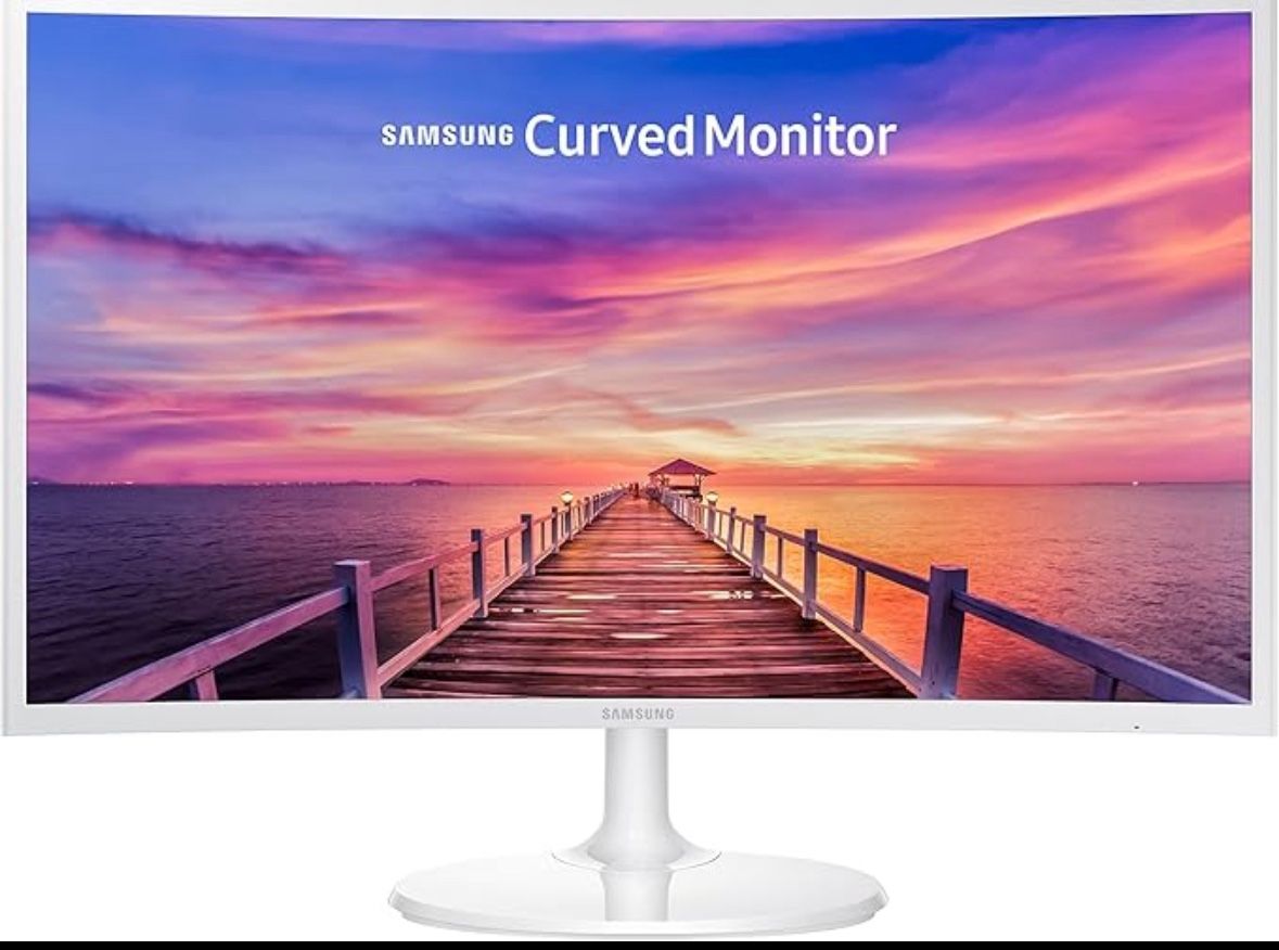 SAMSUNG 27" CF391 Curved FHD 1080P LED Monitor, White - 1800R Curvature, Full HD 1920 x 1080 Resolution, 16:9 Aspect Ratio, 4 ms Response Time, 3000:1