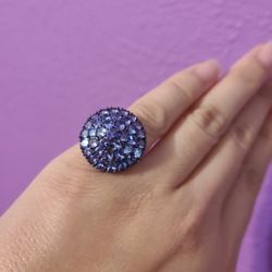 Tanzanite Floral Ring Size 6!