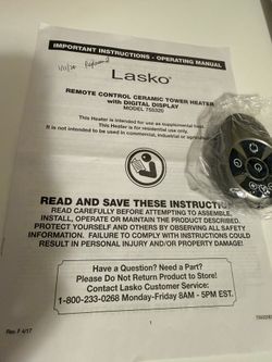 lasko movable air heater 755320