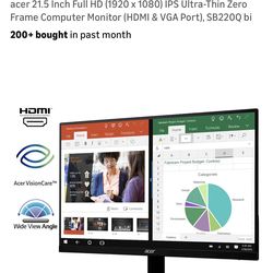 22” Dual Computer Monitors