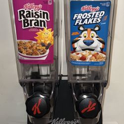 Commercial AIRBNB hotel Buffet Double Dual Cereal Dispenser 