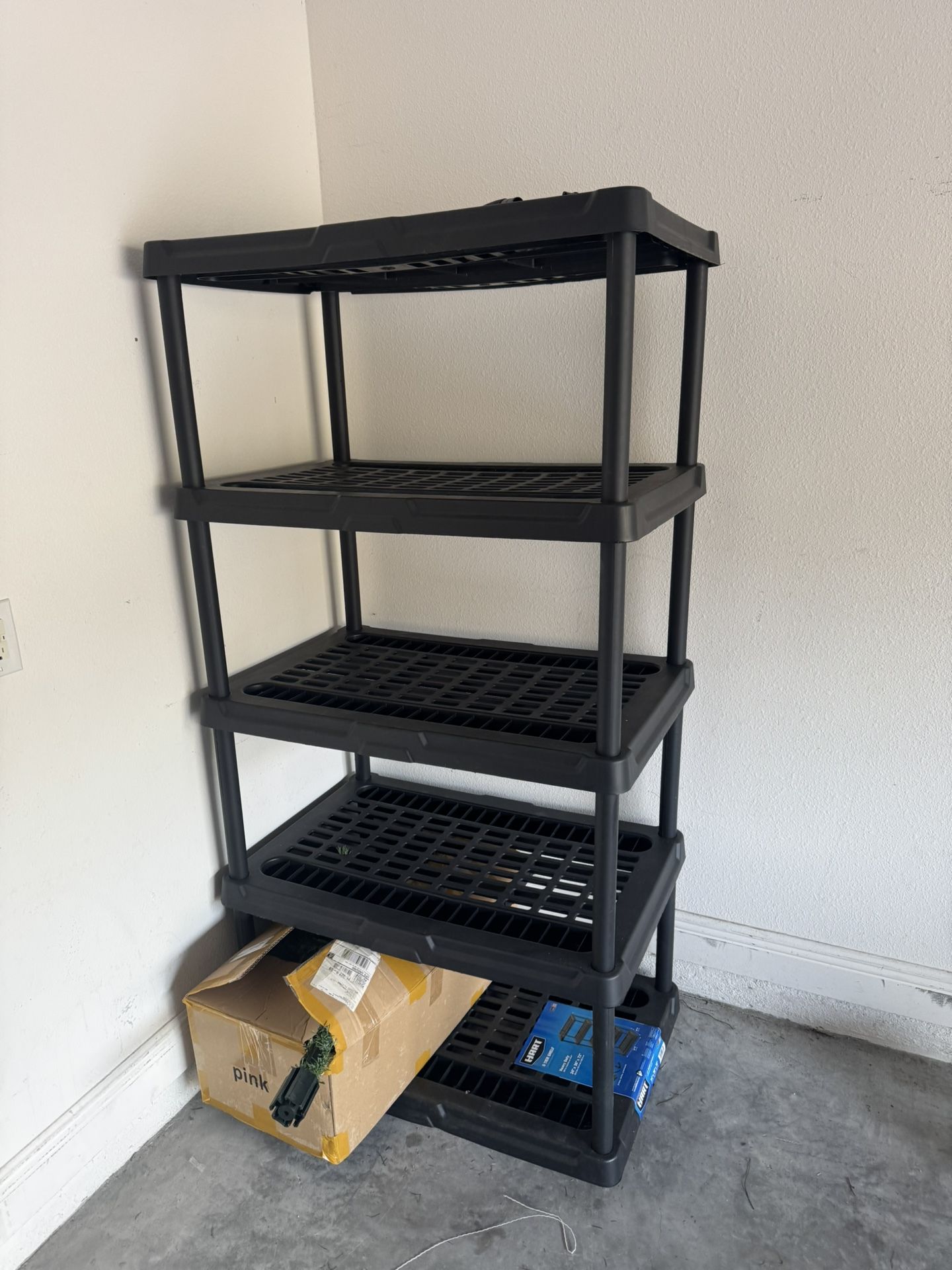5-Shelf Plastic Storage
