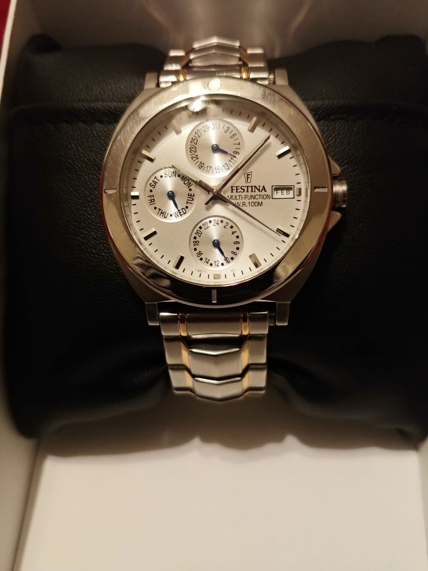 Festina- All Stainless Steel -Multifunction-W.R watch