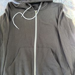 Men’s Gray Zip-up Sweater | Size M