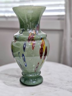 Italian Murano Venetian Blown Glass Vase