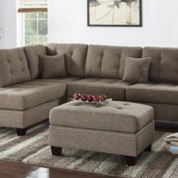 Sectional Sofa + Ottoman